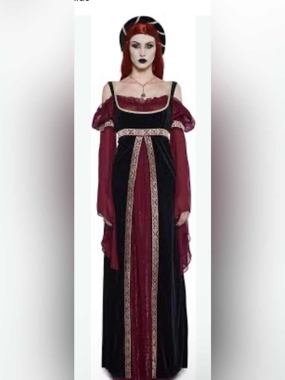 Dolls Kill Trickz n Treatz Renaissance Dress FAIRE FABLES COSTUME SIZE XXL